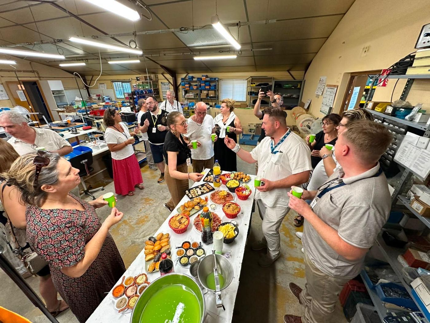 Les membres du Club lors d’une visite d’entreprise