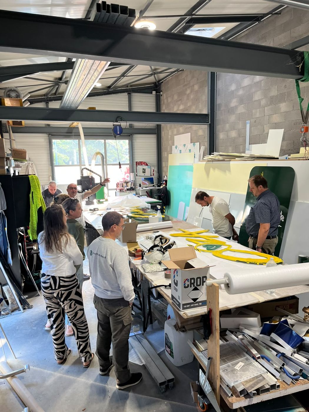 Visite d’atelier avec les membres du Club